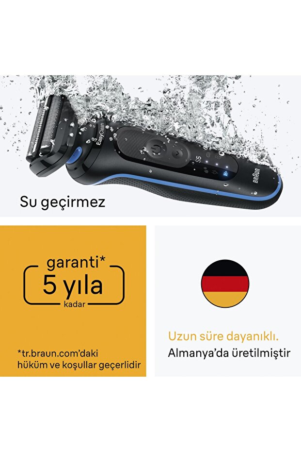 Series 5 Elektrikli Tıraş Makinesi, Islak ve Kuru, Vücut Başlığı, 52-B1600S - 6