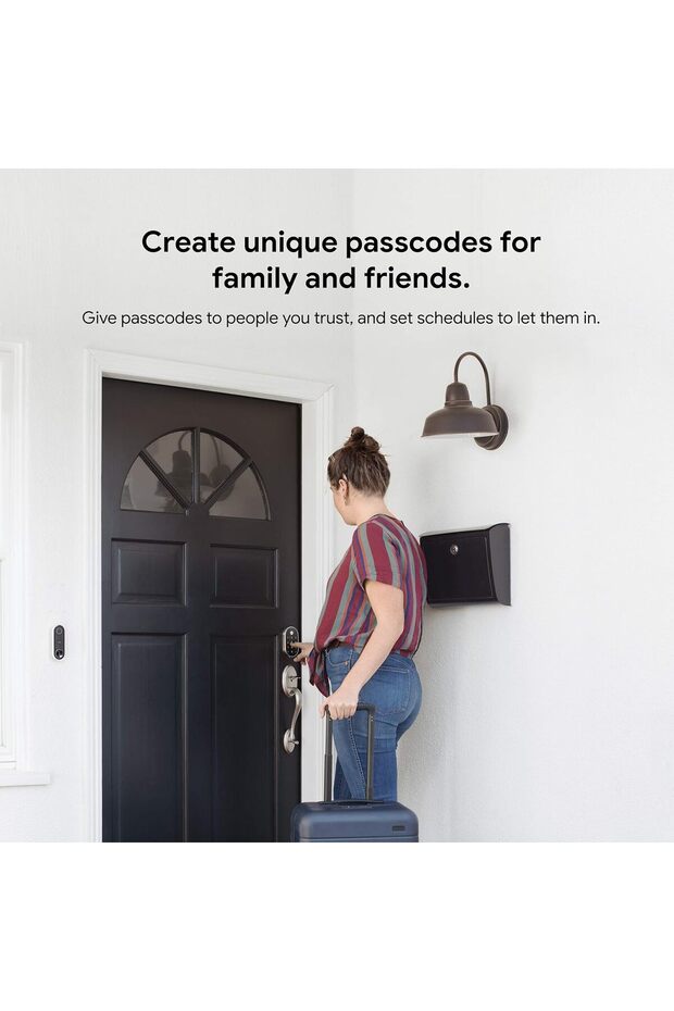 Google x Yale Lock - Tamper-Proof Smart Lock for Keyless Entry - Keypad Deadbolt Lock for Front - 6