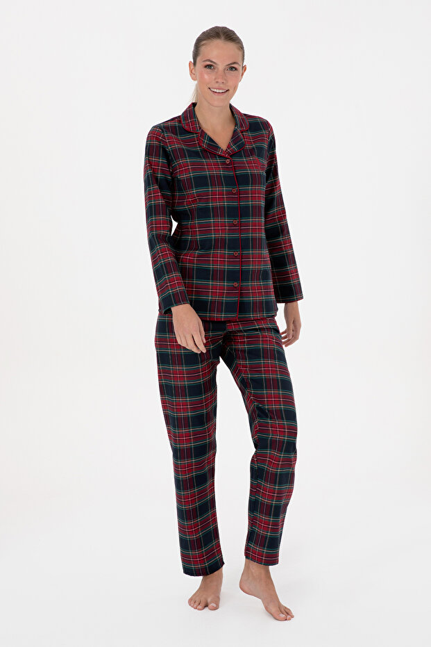 Women's Red Christmas Themed Pajama Set 50318817-Vr030
