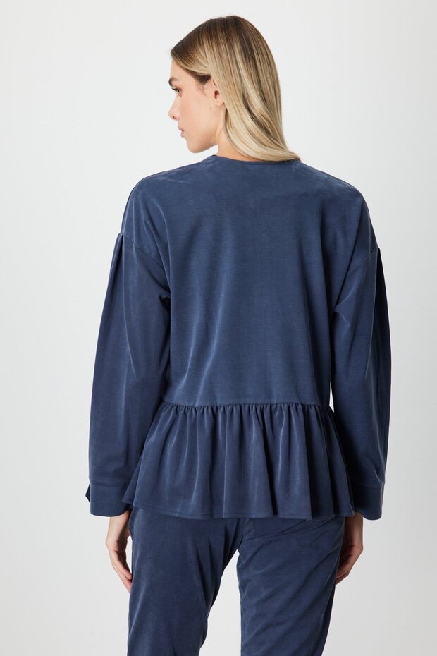 Pleated Jacket with Flap Pockets-66518 - 4