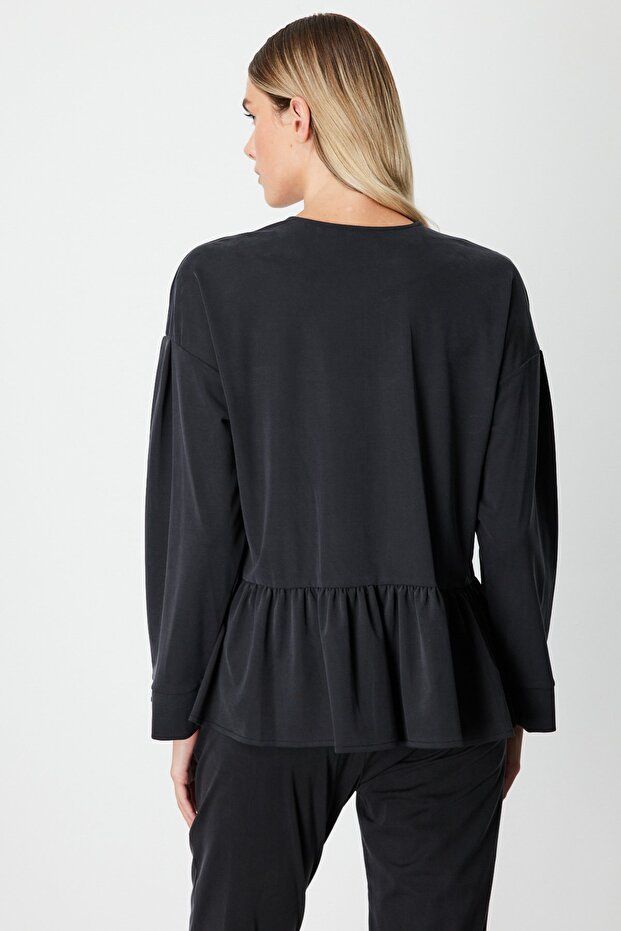 Pleated Jacket with Flap Pockets-66518 - 4