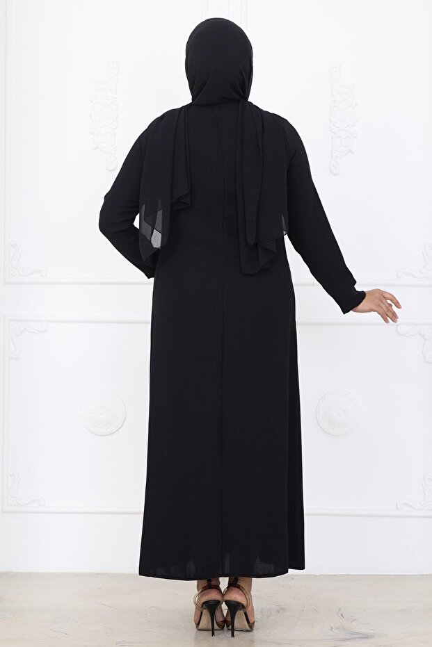 Yakut Abiye Elbise Siyah - 5
