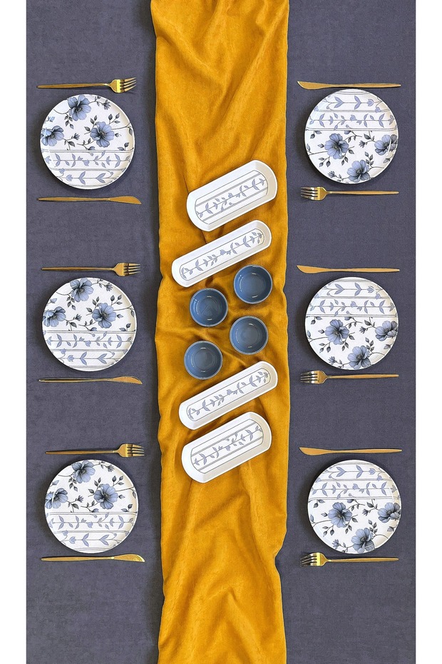 Lexi 14 Piece Luxury Breakfast Set for 6 People Breakfast Presentation Set