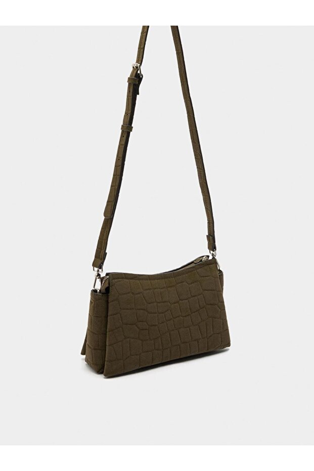 Deri Efektli Çapraz Çanta - 3