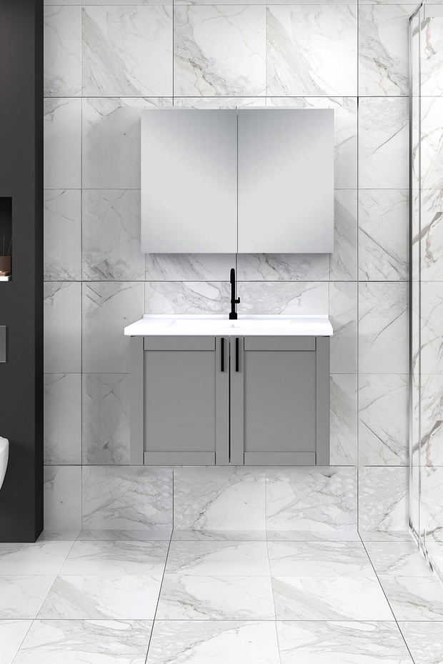 %100 Mdf 80 cm Riva Banyo Dolabı - 3