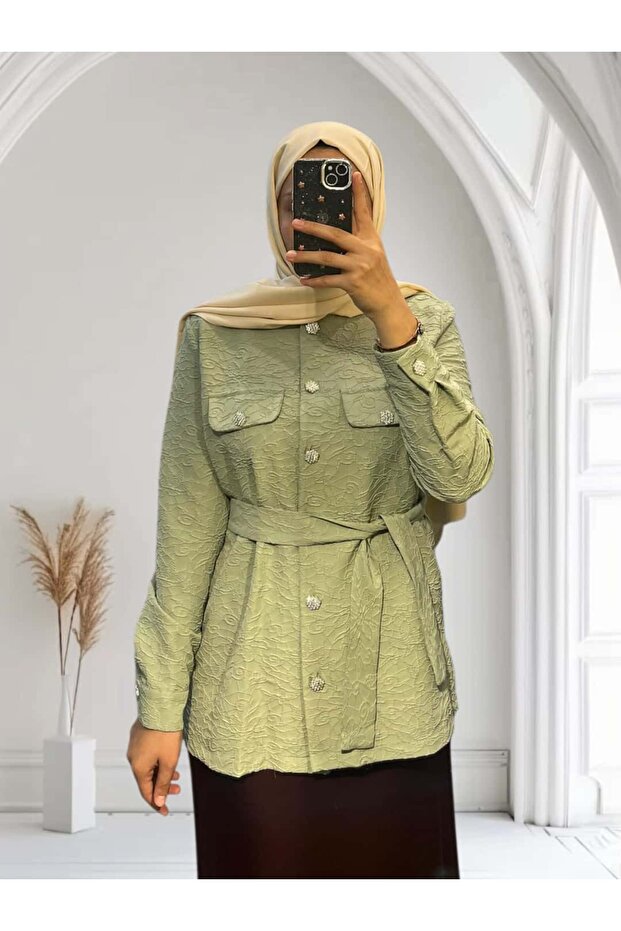 سترة ماهيرا بأزرار حجرية - 1