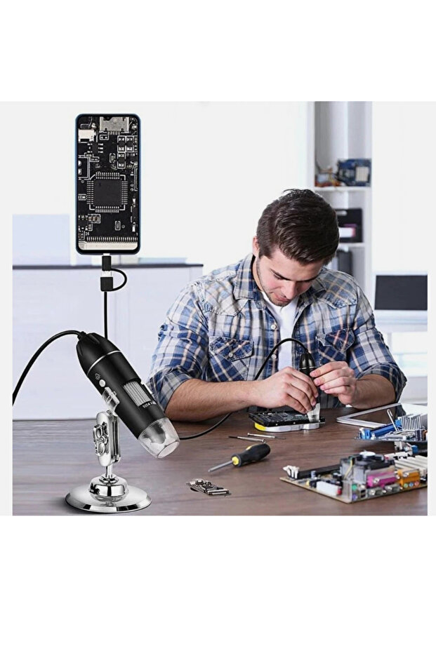 High Definition 8 LED USB Microscope with 1600x Magnification, Digital Magnifier, Endoscope and Video Camera - 5