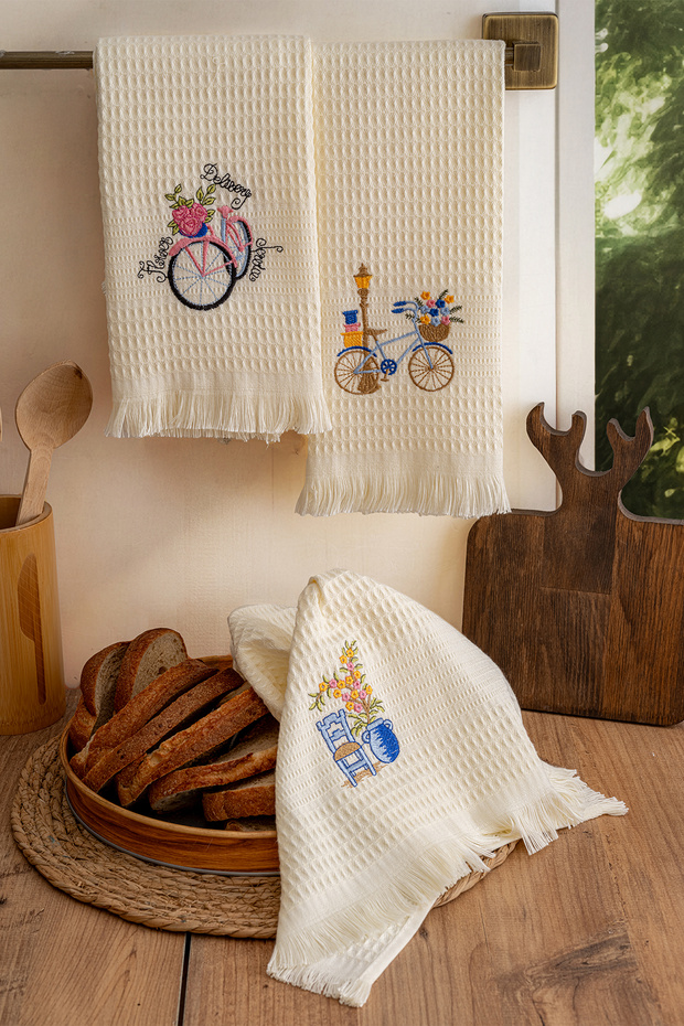 3'lü Viskon Peçete seti - 5