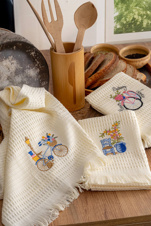 3'lü Viskon Peçete seti - 4