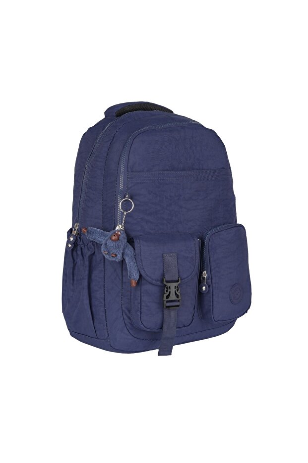 Relaxion Water Resistant Clinker Fabric 9 Compartment Large Volume School Daily Sports Travel Backpack