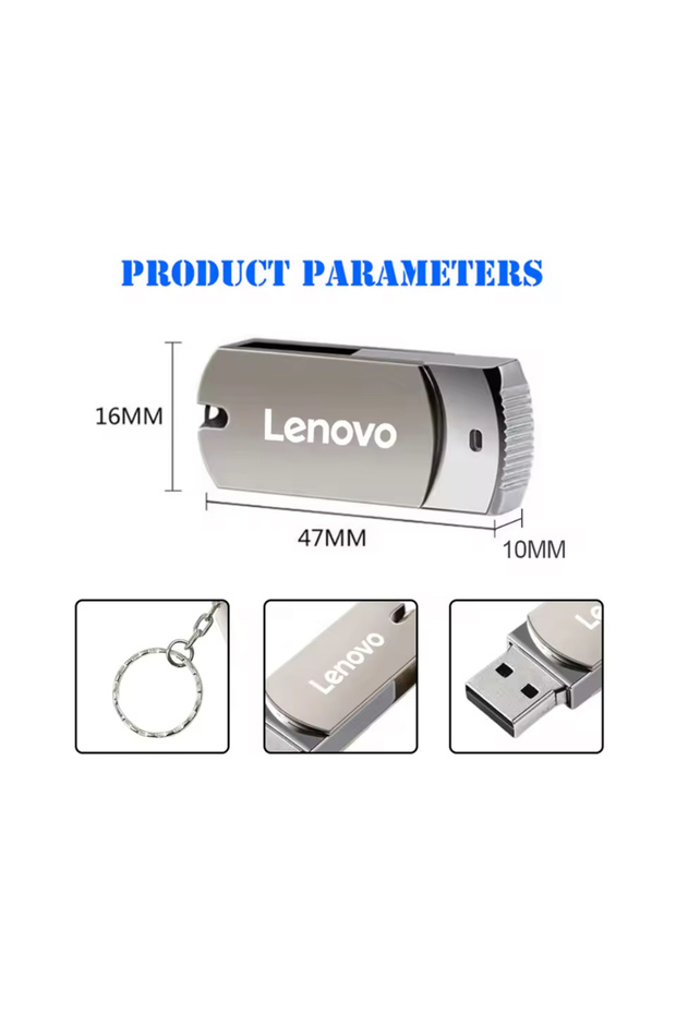 Flash Drive 2TB USB 3.2 – High-Speed Transfer, Metal U-Disk Pen Drive, SSD-Style Memory PenDrive - 2