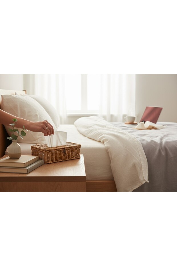 Rattan Kapaklı Peçetelik - 7