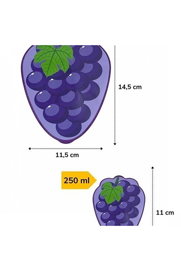 Nestable Grape Model Storage Container Set - 8