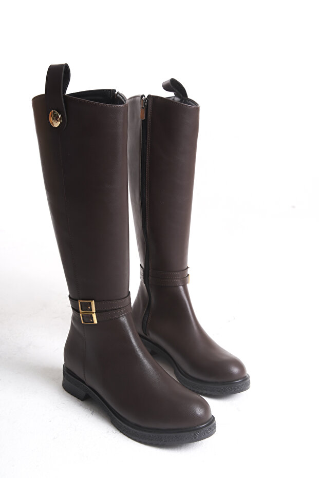 Lauretta Women's Buckle Detailed Boots A032-K121
