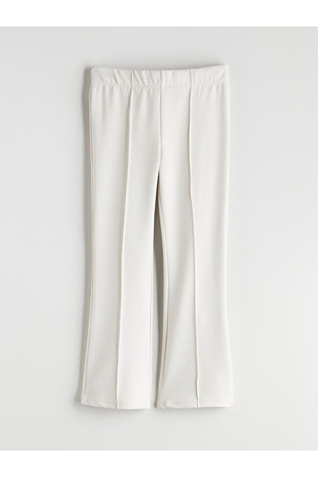 LCW Kids Beli Lastikli İspanyol Paça Kız Çocuk Tayt - 1