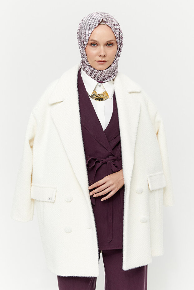 Kısa Oversize Kaban - 3