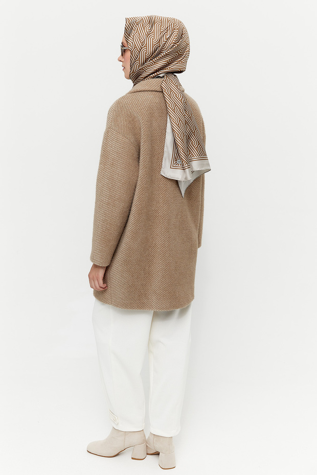 Kısa Oversize Kaban - 8