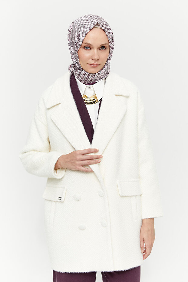 Kısa Oversize Kaban - 7