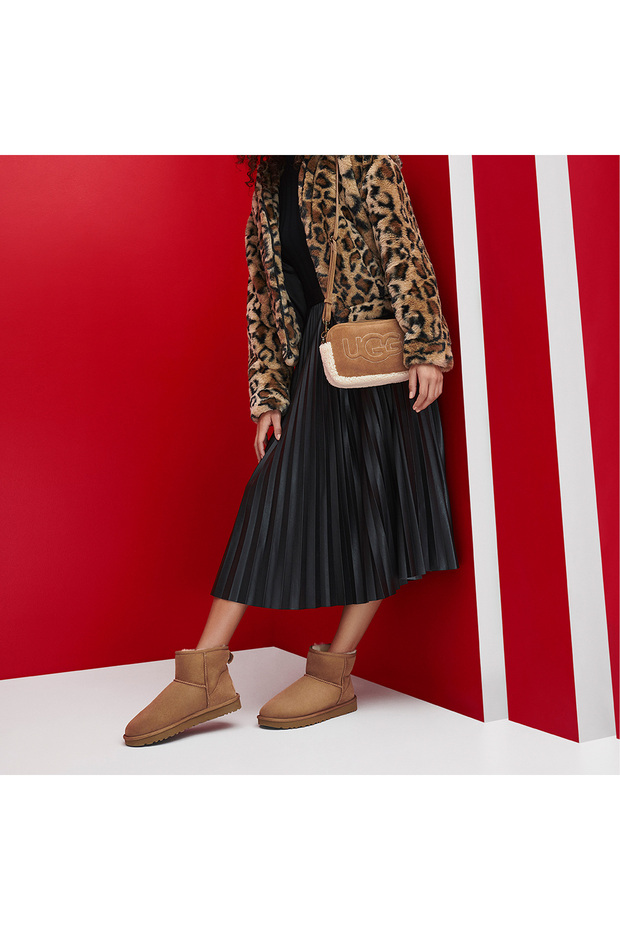 Velúr + bőr barna női csizma 1016222 - 4