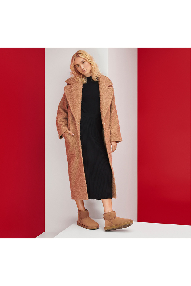 Velúr + bőr barna női csizma 1016222 - 5