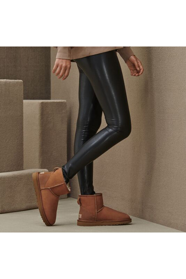 Velúr + bőr barna női csizma 1016222 - 6