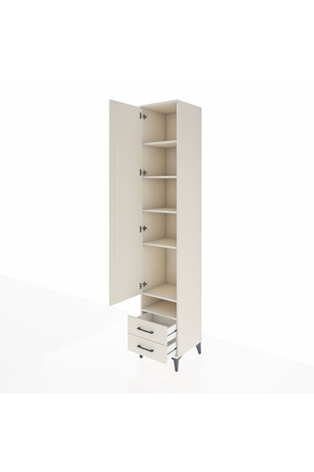 Hyperion Dolap 6 Raflı 2 Çekmeceli Tek Kapaklı 44x44x243 Aytaşı-Aytaşı - 4