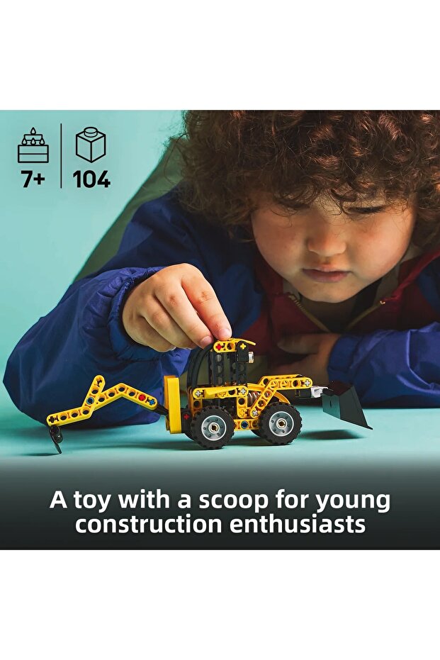 ®   Technic Backhoe Loader 42197 - Toy Construction Vehicle Building Set for Kids Ages 7+ (104P) - 5