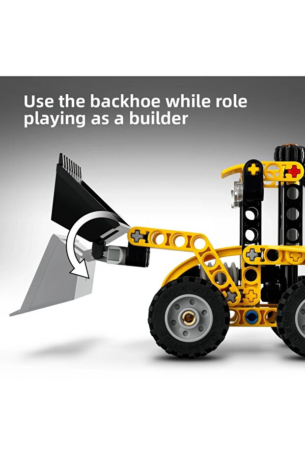 ®   Technic Backhoe Loader 42197 - Toy Construction Vehicle Building Set for Kids Ages 7+ (104P) - 8