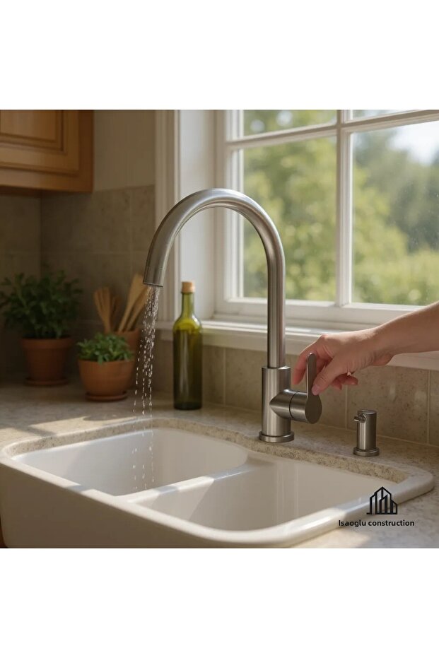 صنبور المطبخ بتصميم الماس من إينوكس - 3