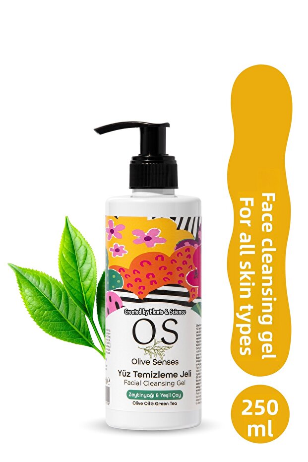 Olive Oil & Green Tea Extract Facial Cleansing Gel