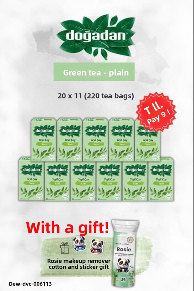 Buy 11 Get 9 Free Green Tea Simple and Rosie