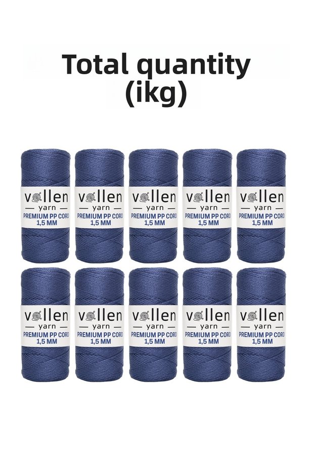 Polyester Macrame Cord 1.5 mm 100 g 150 m – Pack of 10, Supla and Bag Cord