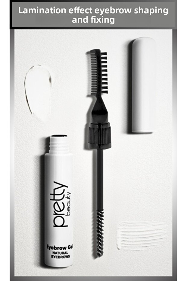 Brow Glue Eyebrow Setting Mascara with Brow Brush and Comb - Transparent (with Lamination Effect) - 5