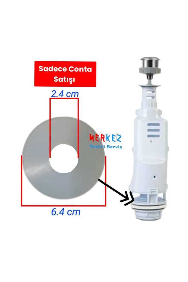 Basmalı Klozet Rezervuar İç Takım Contası - 1