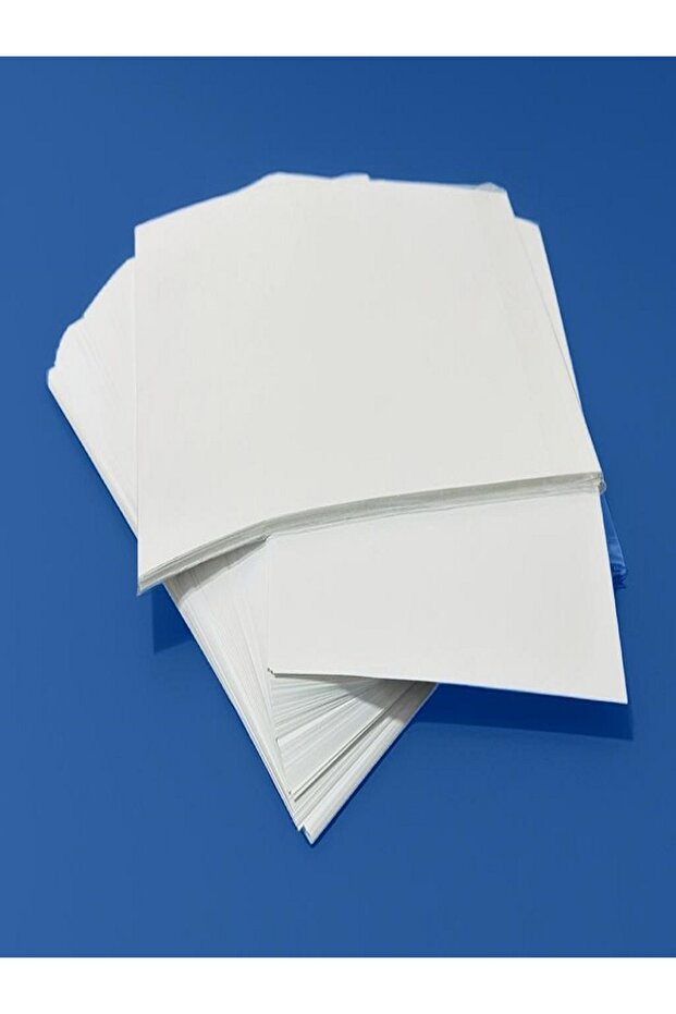 Arkası Kesikli Kuşe Çıkartma Kağıt Yapışkanlı Etiket Parlak Kuşe A4 Ebat 100 Adet - 6