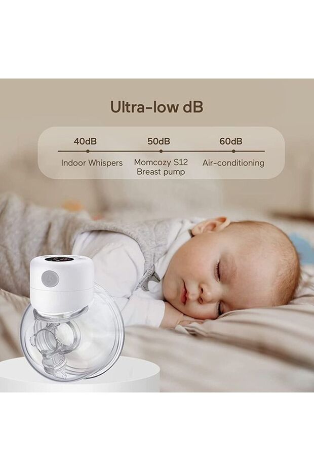 Wearable Breast Pump,Hands Free with LCD Display Memory Function,Ultra-Quiet,with 2 Modes 9 Levels - 4