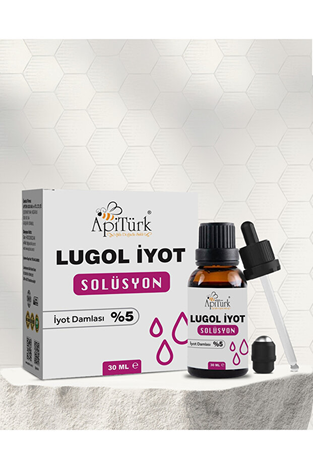 محلول اليود لوجول 30 مل قطرات اليود 5% - 1