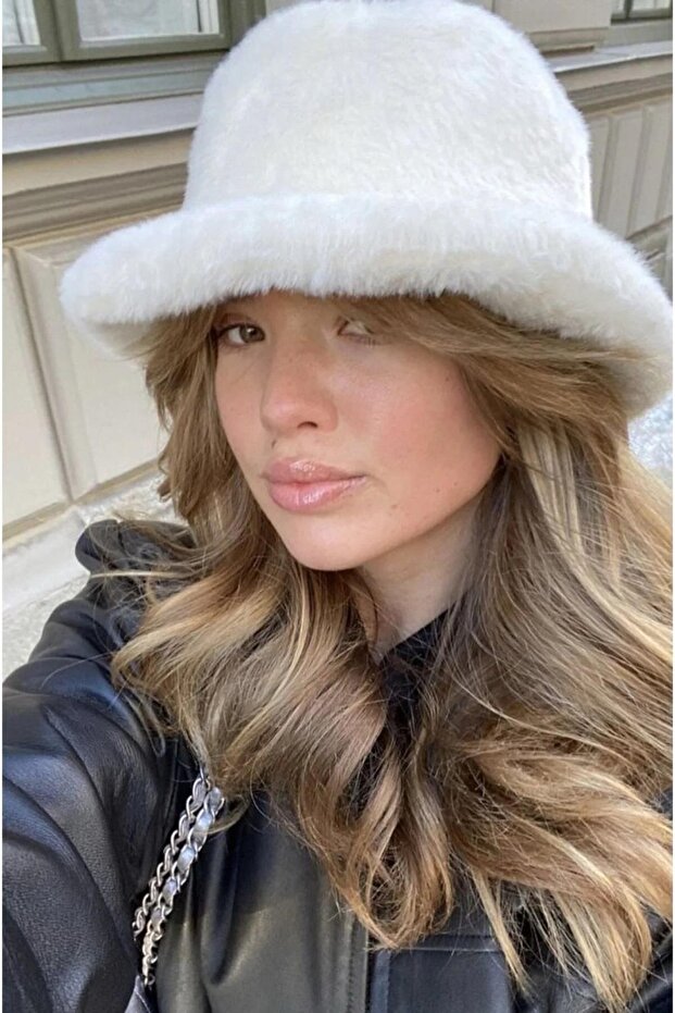 Peluş Bucket Şapka - 1