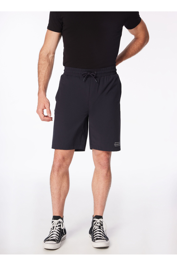 Lacivert Erkek Lastikli Basic Su İtici - Bi Strech Bermuda Şort F4SM-SHT 0114 - 4