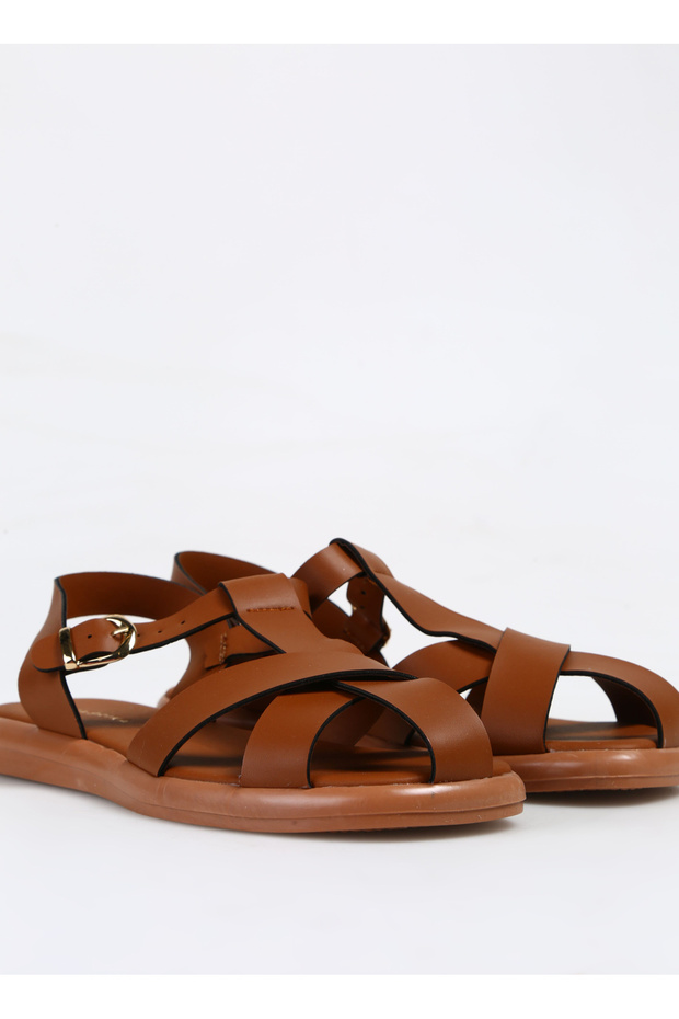 Taba Kadın Deri Sandalet CHIRAN - 5