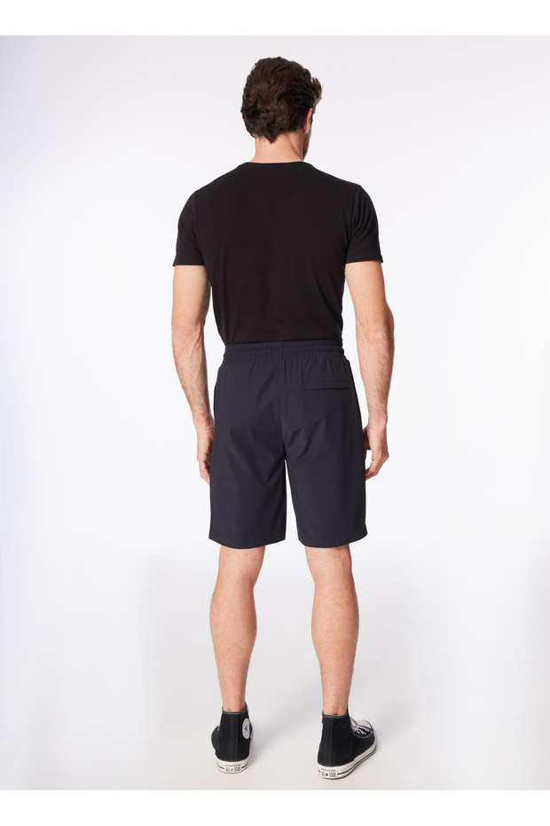 Lacivert Erkek Lastikli Basic Su İtici - Bi Strech Bermuda Şort F4SM-SHT 0114 - 5