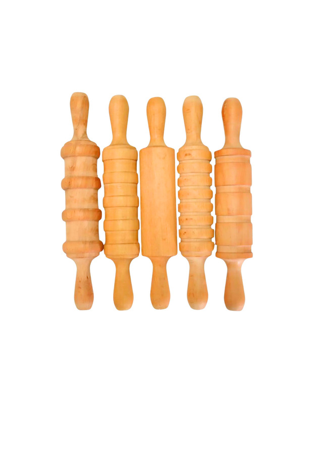 Ahşap Merdane Seti 5'li - 2