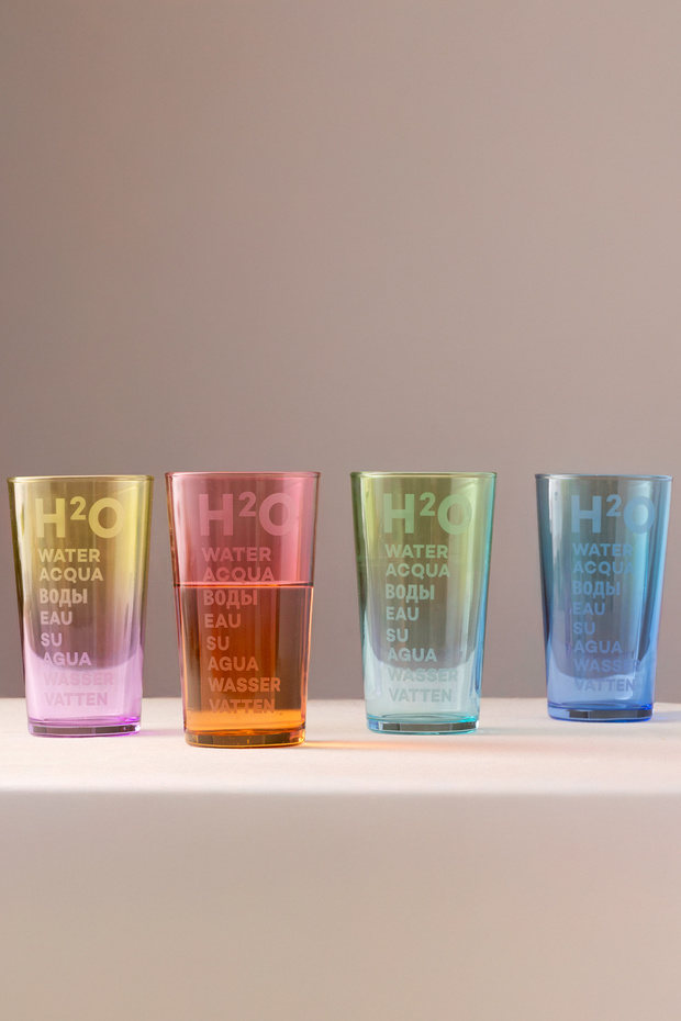 Aqua Set of 4 Soft Drink Glasses 570 Cc - 1