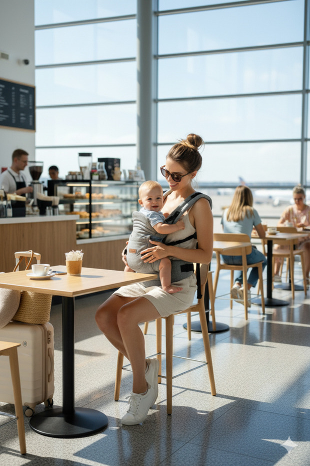 Plus Bel & Sırt Destekli Ergonomik Kanguru Çok Yönlü Ayarlanabilir GRİ - 6