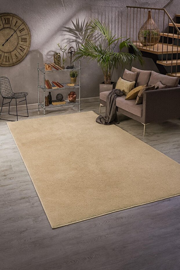 Relax Mink Cutting Floor Mat Non-Slip Base Washable Plush Post Soft Solid Color Carpet