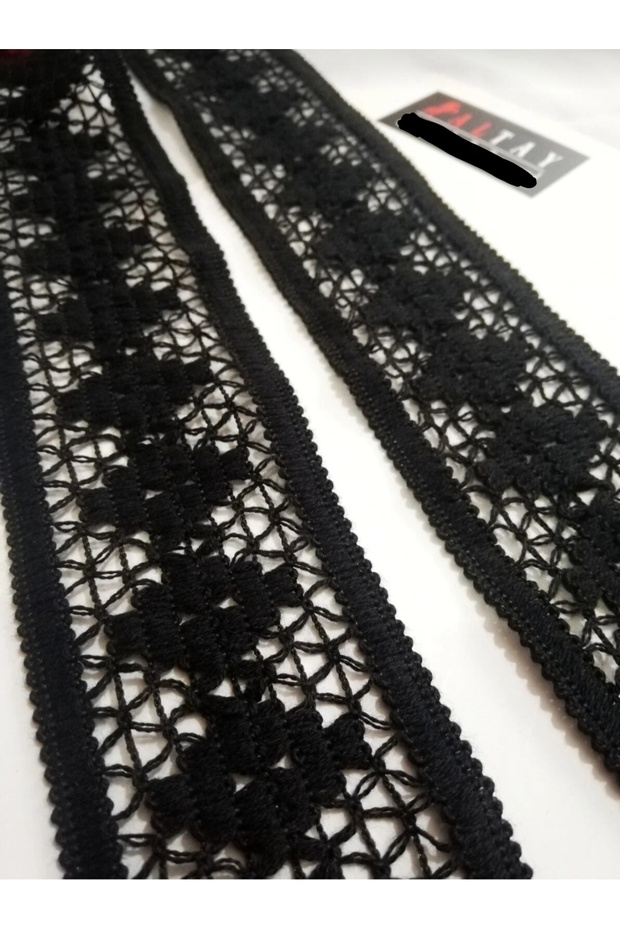 Siyah Örme Şerit (5,5 CM) - 1
