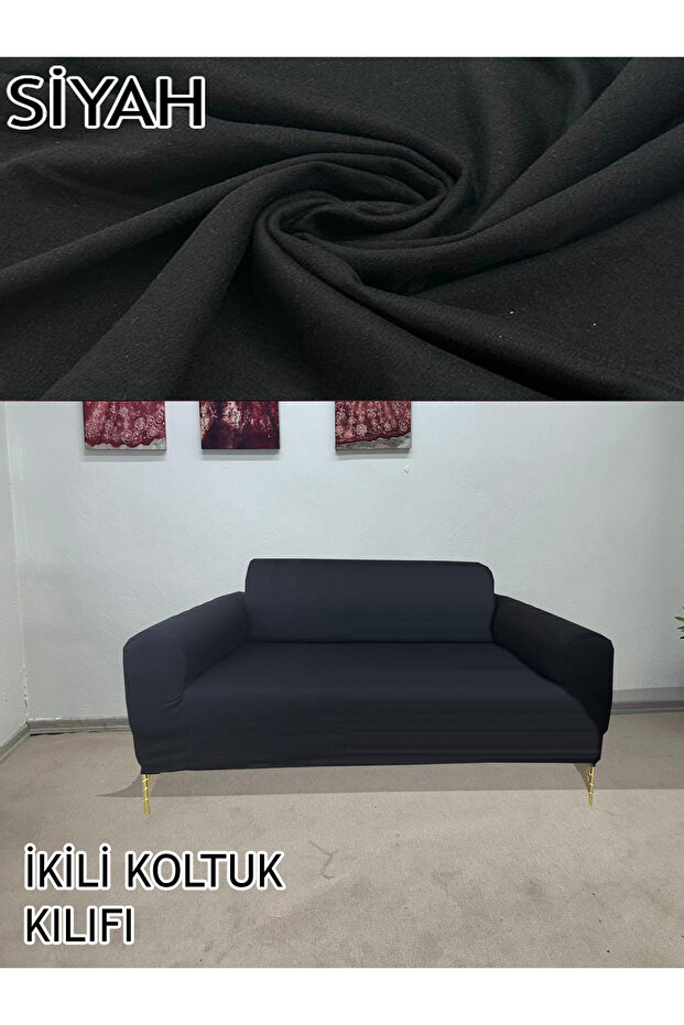 %100 PAMUK FRANSIZ KUMAŞ ÇİFT KİŞİLİK KOMPLE GİYDİRME 2'Lİ KANEPE, BOHEM, vb MODEL KOLTUK KILIFI - 7