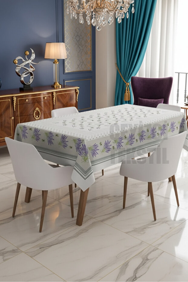 Tablecloth, Digital Print Single Tablecloth, Patterned Stain Resistant Single Tablecloth