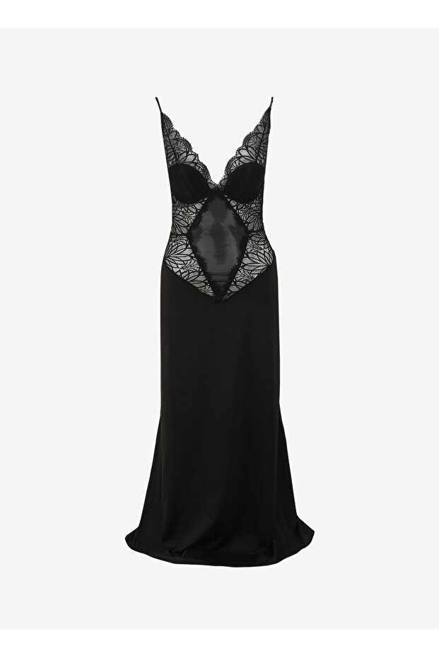 Siyah Kadın Gecelik 74124 - 1