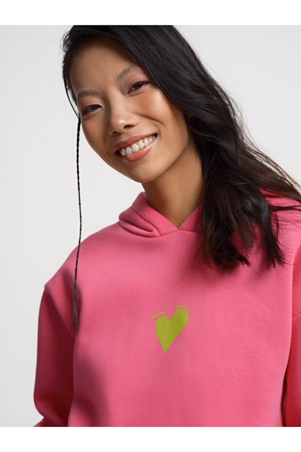 Loose Fit Kadın Sweatshirt - 5